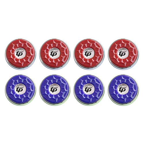 Shuffleboard Pucks,(Dia.53mm 2-1/8'') Mini Shuffleboard Pucks Set, Shuffleboard Pucks Equipment for Family Fun Home Game - color: Red&Blue