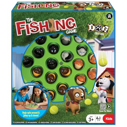 The Fishing Game - Dog Edition - Classic Animated Catching Game, Puppies Spin Around & Jump Up & Down, Kids Ages 3+, 2-4 Players - style: Dog