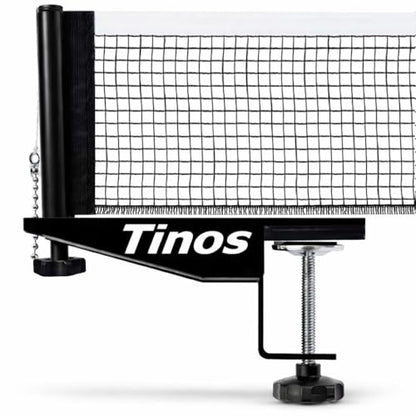 TINOS Premium Table Tennis Net & Post | Pro Screw Clamp Ping Pong Net