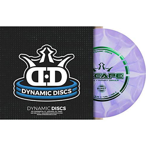Dynamic Discs Prime Burst Escape Disc Golf Driver | Frisbee Golf Fairway Driver | Neutral Flying Golf Disc | Stamp Colors Will Vary - color: Purple