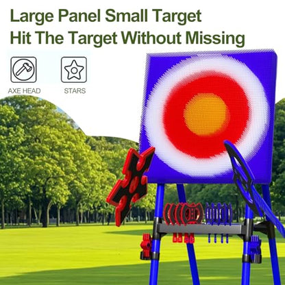 Safe Bristle Target Set, Backyard Axe Throwing Game, Axe Throwing Game for Backyard, Indoor &Outdoor,Yard Games, Lightweight & Portable for Camping