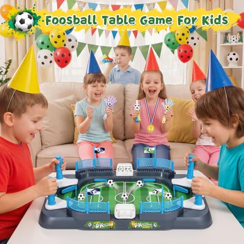 Mini Foosball Table Game for Boys Soccer Game Set Gifts Kids Toy Football Games Board for Indoor Sports Game Room Pinball Interactive Birthday Gift Toys for 3 4 5 6 7 8-12 Year Old Family Gatherings