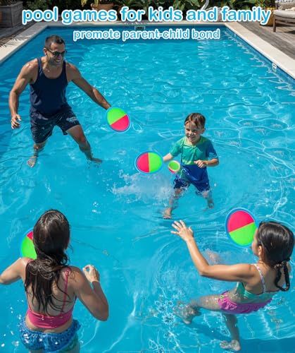 Toss and Catch Ball Game for Kids Ages 3-12, Outdoor Toys for Beach Pool Yard, Boys Birthday Gift, 2 Paddles 2 Sticky Balls - color: Blue, style: 2 paddles 2 balls