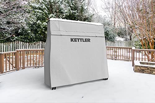 KETTLER Heavy-Duty Select Weatherproof Indoor/Outdoor Table Tennis Table Cover, Grey (7033-100)