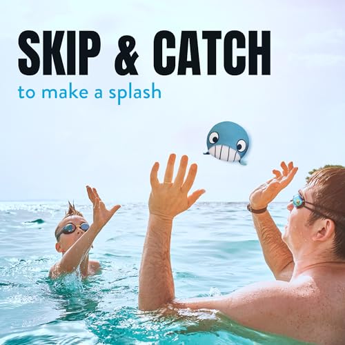 Activ Life The Ultimate Water Skip Balls, Water Bouncing Ball for Swimming Pool, Beach Toys for Friends, Family, Kids and Adults - style: Whale
