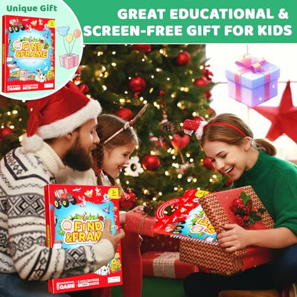 Search and Find Activity Book for Kids Ages 3-5, Preschool Learning Activities, Toddler Toys Travel Games, Kids Busy Book for Car Airplane Road Trip Essentials, Perfect Easter Christmas Birthday Gift - color: Orange