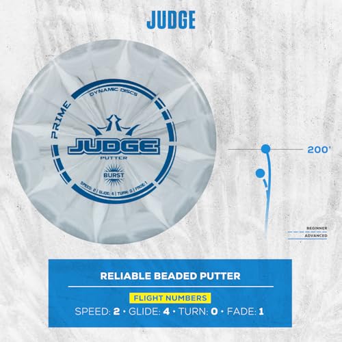 Dynamic Discs Prime Burst 4-Disc Golf Starter Set | Includes Putter, Midrange, Fairway & Driver + Mini Marker | Golf Discs Set for Beginners | 170-176g | Beginner Pack for Amateurs