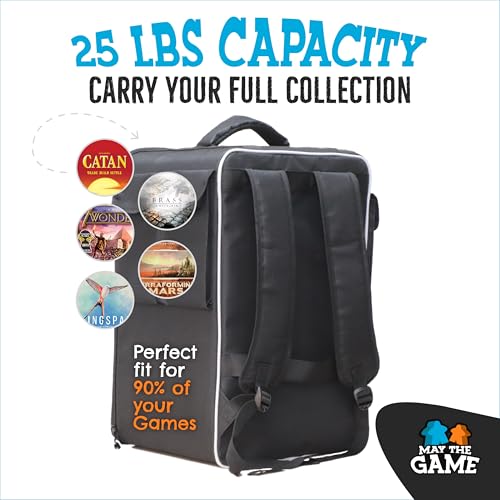 Board Game Bag: Ultimate Backpack, Travel Organizer, Storage & Carrying Case for Board and Tabletop Games - size: Medium
