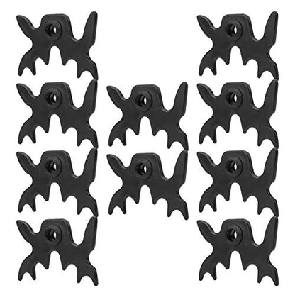 Pool Bridge Set – 10-Piece Slip-On Moosehead-Shaped Billiard Bridge for Sports, Compatible with Standard Pool Cues, Plastic Construction
