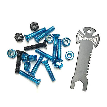 Independent Genuine Parts Phillips Hardware with Tool - Blue/Black - 1"