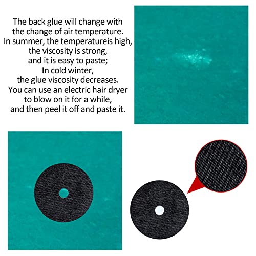 Civaner 105 Pcs Pool Table Market Dots Billiard Spot Point Sticker Black Snooker Spot Billiard Accessories Ball Placement Stickers for Practice