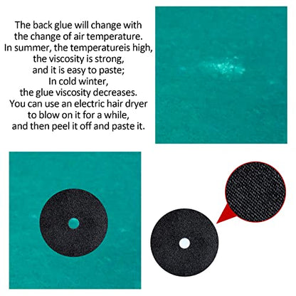 Civaner 105 Pcs Pool Table Market Dots Billiard Spot Point Sticker Black Snooker Spot Billiard Accessories Ball Placement Stickers for Practice