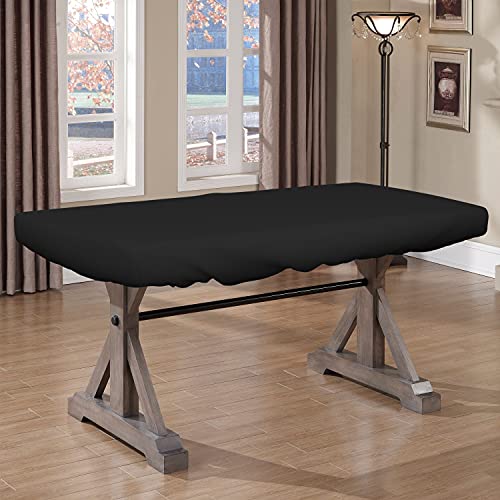 Covers & all Poker Table Cover 12 Oz Waterproof - 100% Weather Resistant Outdoor Game Table Cover with Elastic at 4 Sides (84" W x 42" D x 8" H Inches, Black)