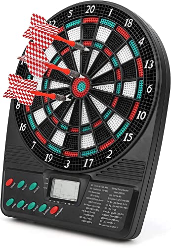 Electronic Dart Plate, Automatic Scoring Dart Board Games Set, with Music and Voice Prompts, for Friends for Home Office
