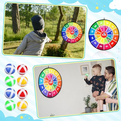 Libima 57 Pcs Carnival Games Combo Set for Kids, Bean Bags Ring Toss Game Dart Board with Sticky Balls Plastic Cones Egg Spoon Race Indoor Outdoor Party Supplies for Boys Girls Adults Birthday Gifts