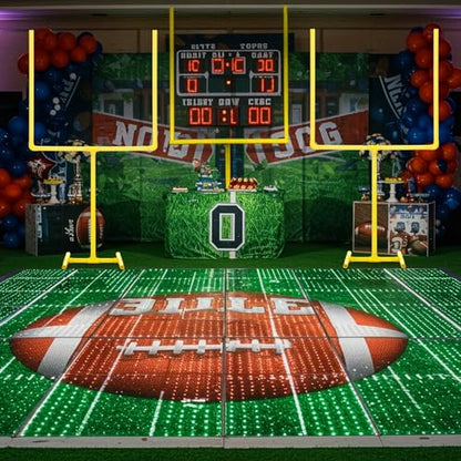 VioraWhite 2 Pcs Football Party Decoration 47.24" x 23.62" Plastic Football Goal Centerpiece Soccer Goal Post Field Post Decoration for Game Day Soccer Theme Party Decor - style: 47.24" X 23.62"