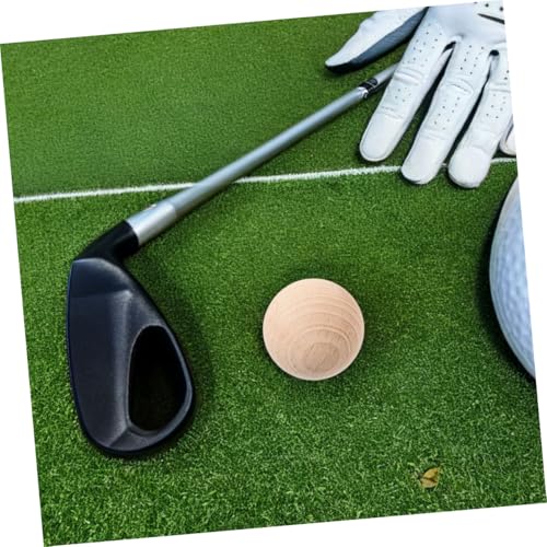 TOYANDONA Unfinished Natural Wood Sphere for Crafts Croquet Accessories Outdoor Fun Lightweight Portable for All Ages