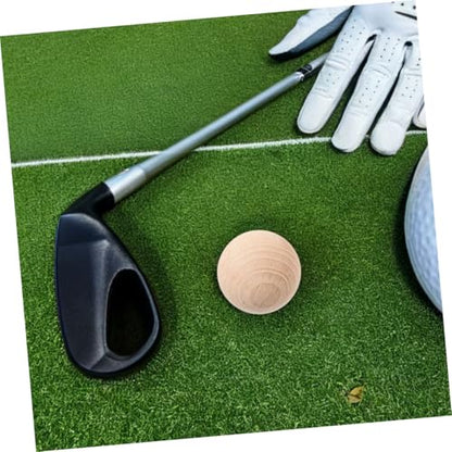 TOYANDONA Unfinished Natural Wood Sphere for Crafts Croquet Accessories Outdoor Fun Lightweight Portable for All Ages