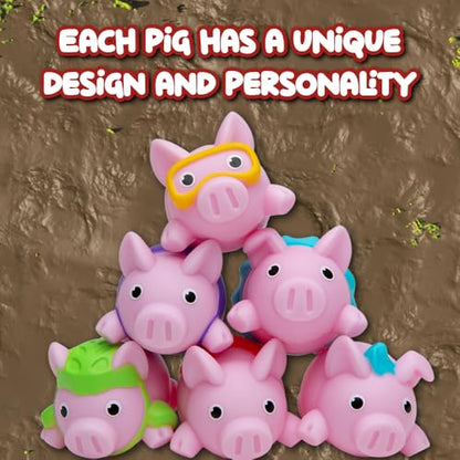 Pigs on Trampolines Board Games – Family Game, Kids Games, Multi-Player, Board Games for Family Night, Preschool Toys, The Muddiest Pig Wins The Game, Hand-Eye-Coordination Game, Ages 6+ - style: Pigs on Trampolines