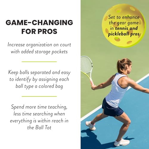 Racket Pets The Ball Tote - Replacement Bag for Tennis and Pickleball Pro Teaching Cart Hopper, Large Tote Bag For 150 Tennis Balls or 100 Pickleballs, Frame Not Included, (Black)