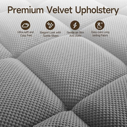 oaaktu Modern Tufted Linen Fabric Chaise Lounge Sofa Chair with Rotating Side Table,Storage,Pillow,USB Charging Ports and Adjustable Backrest Perfect for Living Room, Small Spaces (12-Dark Gray) - color: 12-dark Gray