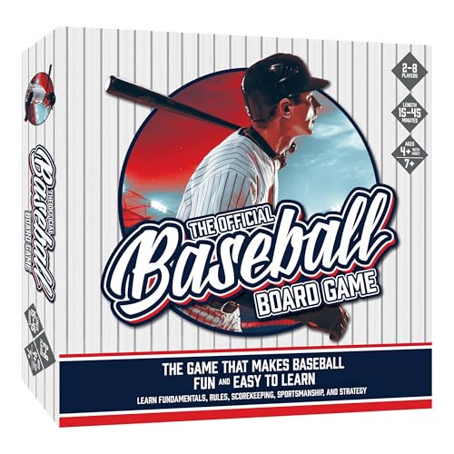 MasterPieces Baseball Dice Board Game - Realistic Gameplay, Family Fun for Adults & Kids, 2-8 Players, Ages 6+ - style: Baseball