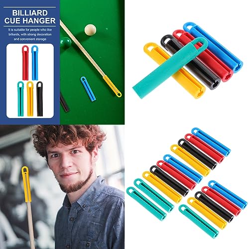 5 Pack Pool Cues Hanger Non-Warping Shaft Straighten Stand Holder with Hanging Hook Storage Organizer for Pool Cue Stick Snooker Billiard Cues Pool Sticks Maintain Keep Straight