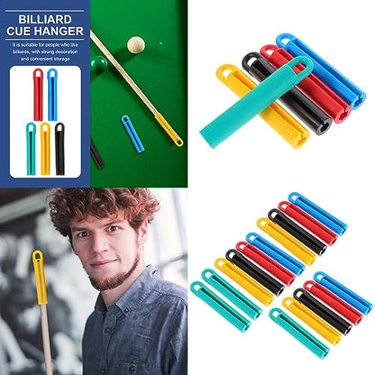 5 Pack Pool Cues Hanger Non-Warping Shaft Straighten Stand Holder with Hanging Hook Storage Organizer for Pool Cue Stick Snooker Billiard Cues Pool Sticks Maintain Keep Straight