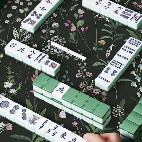 Mahjong Mat for Table - Durable Mahjong Table Cover with Unique Design, Premium Mahjong Accessories, Perfect Mahjong Gifts for Women, Game Mat for Mahjong and Board Game Enthusiasts (Forest Night) - style: Forest Night