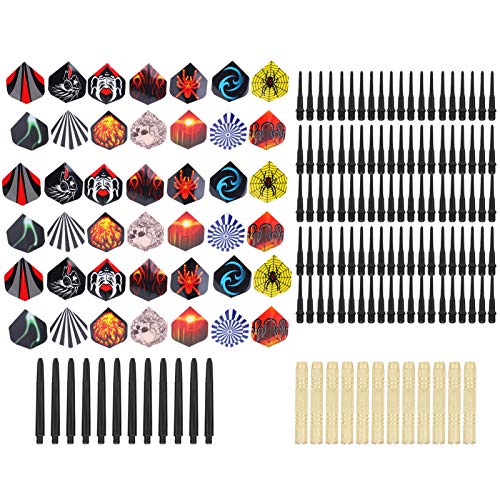 Alomejor Soft Tip Darts Set for Lovers, Competitive Sport Practice Tool for All Skill Levels, 14G Safety Set with 12Pcs Shaft Casual and Entertaining Games