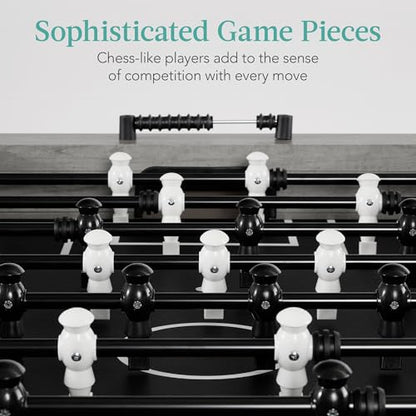 Best Choice Products Full Size 54 Inch Regulation Foosball Table for Home, Game Room - Includes 2 Balls, 2 Cup Holders - color: Gray