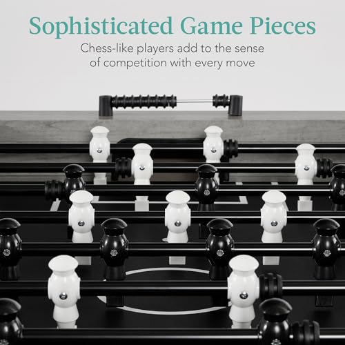 Best Choice Products Full Size 54 Inch Regulation Foosball Table for Home, Game Room - Includes 2 Balls, 2 Cup Holders - color: Gray