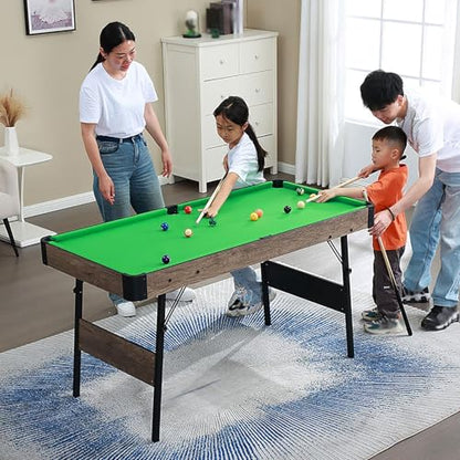 Multi Pool Table, Portable Billiard Tables with Full Set of Accessories, for Home, Game Room, Office, or Recreational Spaces