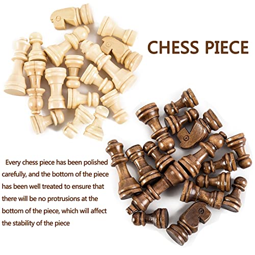 Chess Set, Folding Storage Wooden Chess Board Sets, 17" Wooden Chess, 3 in 1 Chess Board Game for Adults and Kids (Chess, Backgammon, Checkers) - size: 17x17 inches