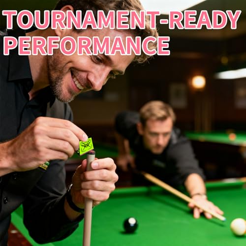 10A Nano Pool Cue Chalk: Professional Billiard Cue Chalk with Low Dust, Reduces Miscues Billiard Pool Table Accessories for Tournament & Home Use (12/36 Cubes, Blue/Teal/Red) - color: Pink Red