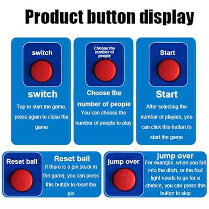 Family Bowling Game, Electronic Bowling Alley Game, Indoor Bowling Ball Sports Game Console, with LED Scoreboard, for Children and Adults Interactive Game 3.5m - size: 3.5m