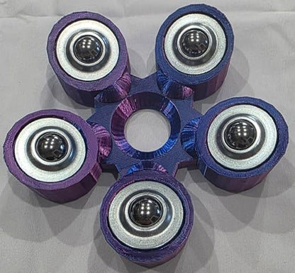 Bowling Ball Spinner - color: Blue and Magenta