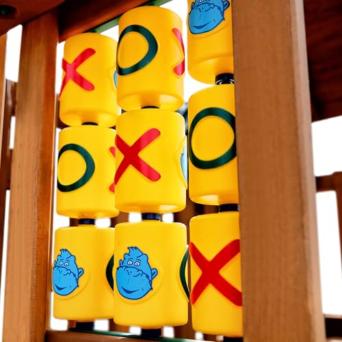 Gorilla Playsets 07-0010 Tic Tac Toe Spinner Activity Panel for Swing Sets, Yellow