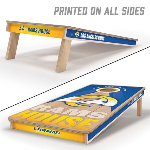 YouTheFan NFL 2' x 4' Slogan Series Professional Wood Cornhole Game - color: Los Angeles Rams