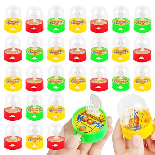 Mini Basketball Games 28pcs Finger Basketball Shooting Games Basketballs Party Favor Toys for Kids 8-12 Desktop Table Basketballs Hoop Fidget Game Space Birthday Party Decorations Supplies
