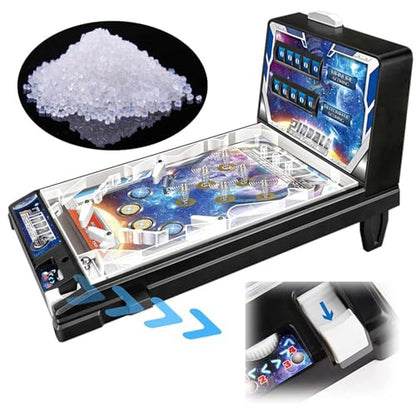 PHATM Tabletop Marble Game Machine - Pinball Games Mini Preschooler Toys Electronic Pinball Machine with Lights Sounds