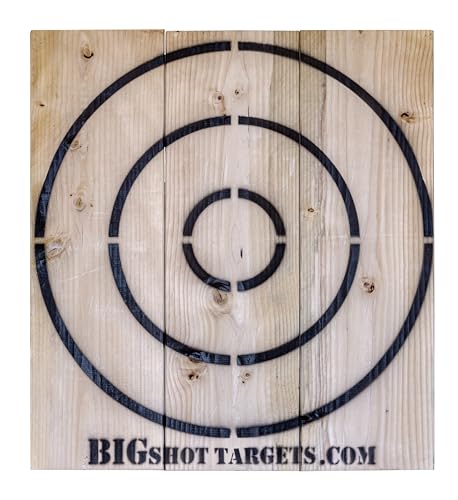 Wooden Axe Throwing Target with Bottle Opener for Knives, Stars and Light Duty Axes