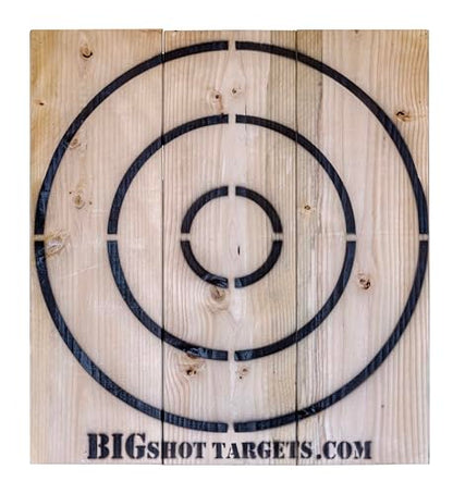 Wooden Axe Throwing Target with Bottle Opener for Knives, Stars and Light Duty Axes