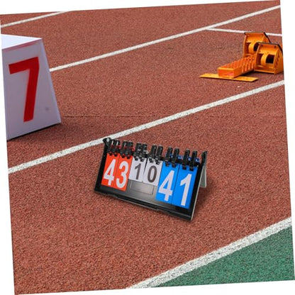 LIOOBO Portable Table Top Basketball Scoreboard Tennis Scorekeeper for Net Flip Scoreboard for Games