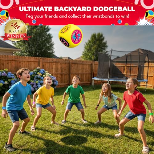 SWOOC Games® - Whomp Ball - Ultimate Backyard Dodgeball - Soft Foam Dice - Yard Games, PE Equipment & Team Building - Outdoor Playground Equipment Dodge Balls - Physical Education for Kids & Adults