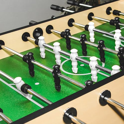 Marsrut 26pcs Foosball Replacement Players, Foosball Men Table Parts, Plastic Soccer Player Guys Set for Football Table - color: 13 Black, 13 White