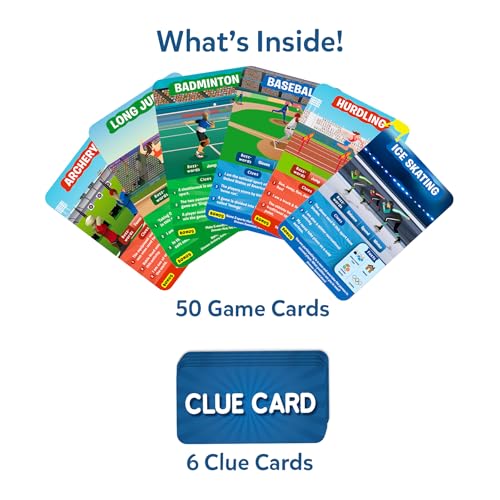 Skillmatics Guess in 10 Sports, Perfect for Boys, Girls, Kids, and Families Who Love Card Games, Toys, Travel Games, Gifts for Ages 6, 7, 8, 9 and Up - style: 7. Sports