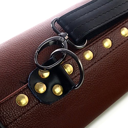 CUESOUL Soocoo Series 2x4/2x2 Hard Pool Cue Case -Holds 2 Cue Butt and 4 Cue Shafts,Four Color Available - color: 2x2-Brown