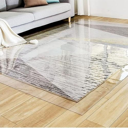 Low Pile Carpet Protector/Rugs Protect Runners Cover,Gaming Computer Rolling Chair Tile Pad/Heavy Duty Vinyl Plank Flooring Mat - Plastic Clear(120cmX160cm/48 X64) - size: 5'4" x 4' (Bear)