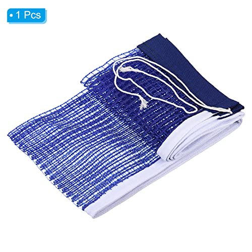 PATIKIL Table Tennis Net Replacement, Ping Pong Net String Tension Equipment Accessories PE Thicken for Indoor Outdoor, Blue